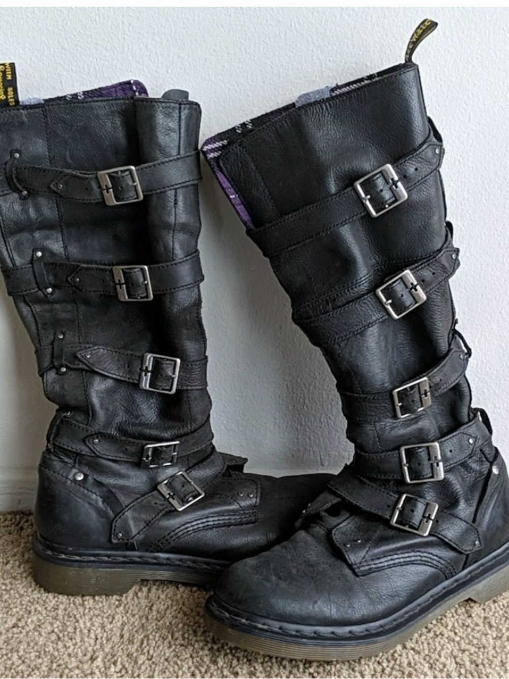 Dr. Martens Phina High Shaft Biker Boots
